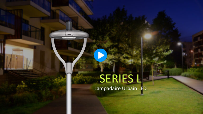 Vidéo de luminaire extérieur sur poteau de Serie L