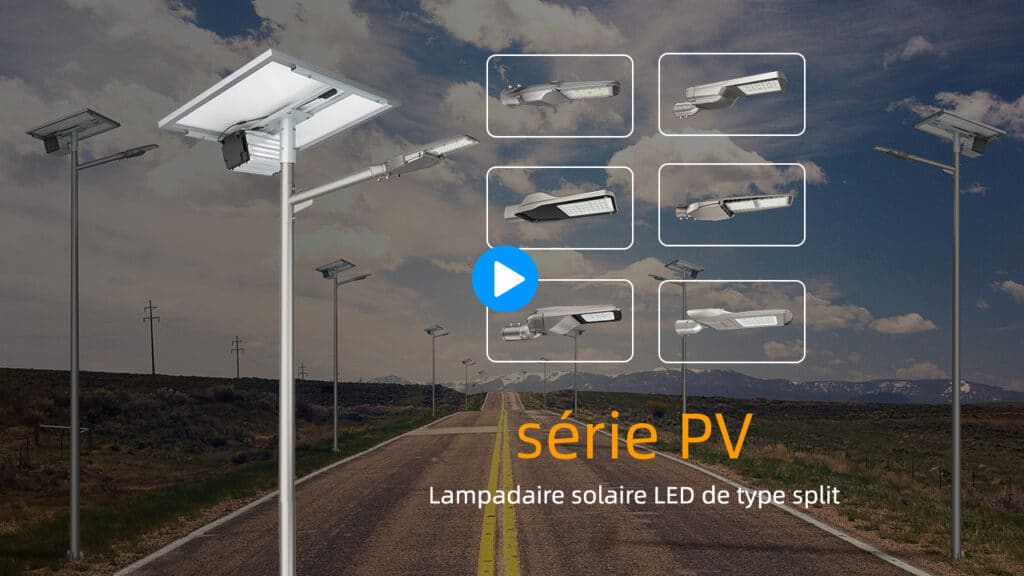 Lampadaire à Énergie Solaire Série PV