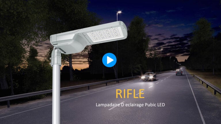 Réverbère extérieur LED de série Rifle pour éclairage public