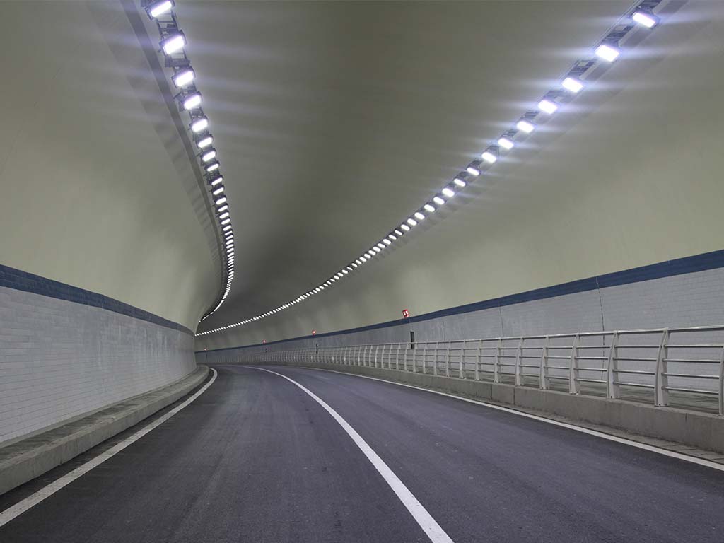 Eclairage tunnel routier