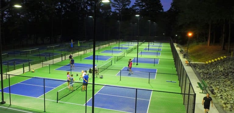 Tennis court lighting