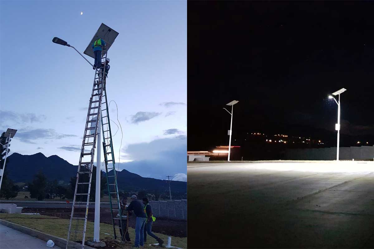 Série K Tete Lampadaire LED pour système d'éclairage public solaire au Mexique-2