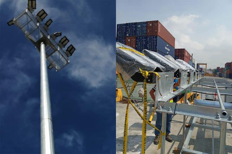 Projecteur haute puissance de série M pour le terminal portuaire des Philippines