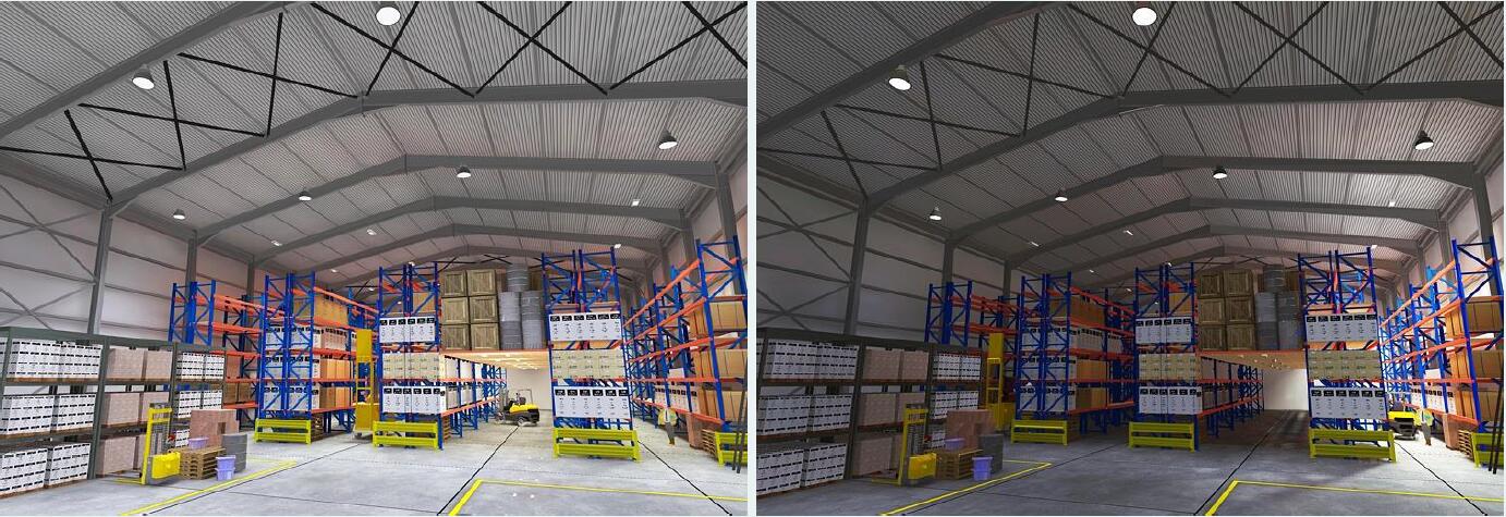 Wareshouse energy saving lighting solution
