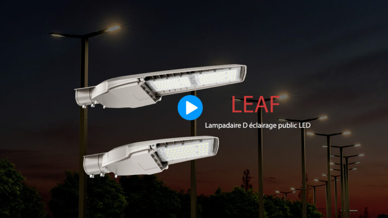 Vidéo de luminaire éclairage public de Serie Leaf