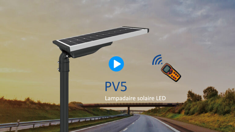 Vidéo de Lampadaire solaire puissant de Serie PV5