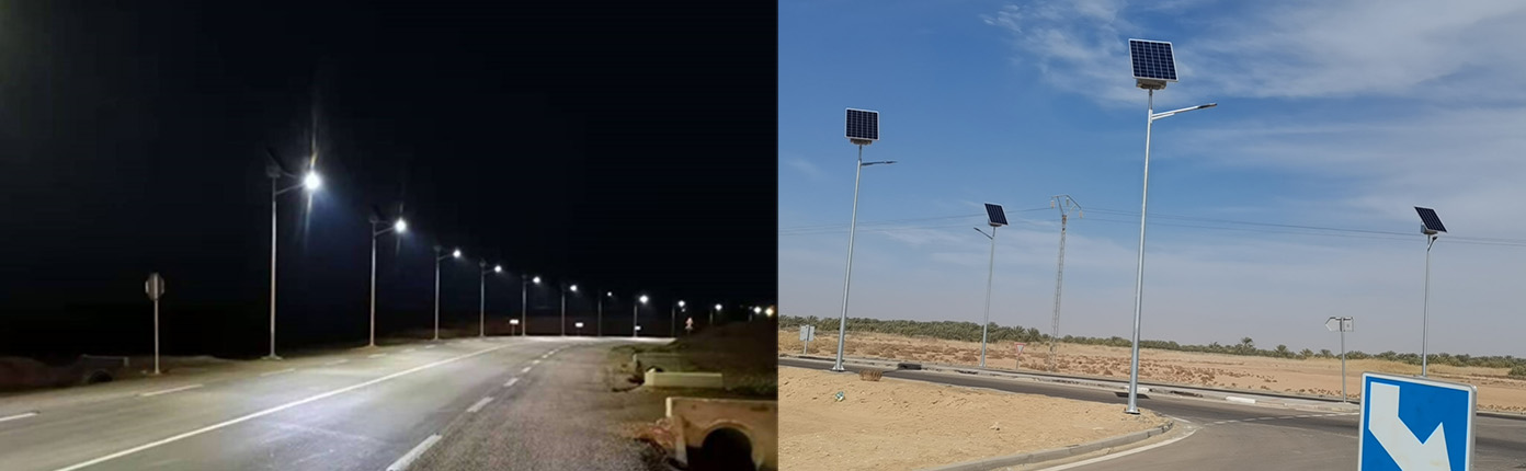 Projet d'éclairage public solaire intelligent achevé en République tunisienne