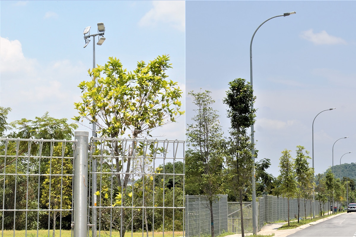 luminaire led éclairage public de la série H à Seremban en Malaisie-4