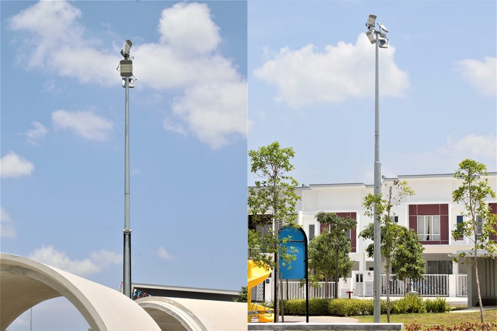 lampadaire exterieur rue de la série H pour la route dans la communauté-3