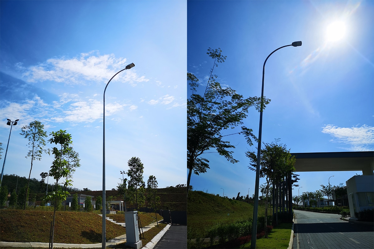 lampadaire led rue de la série H pour la route principale en Malaisie-4