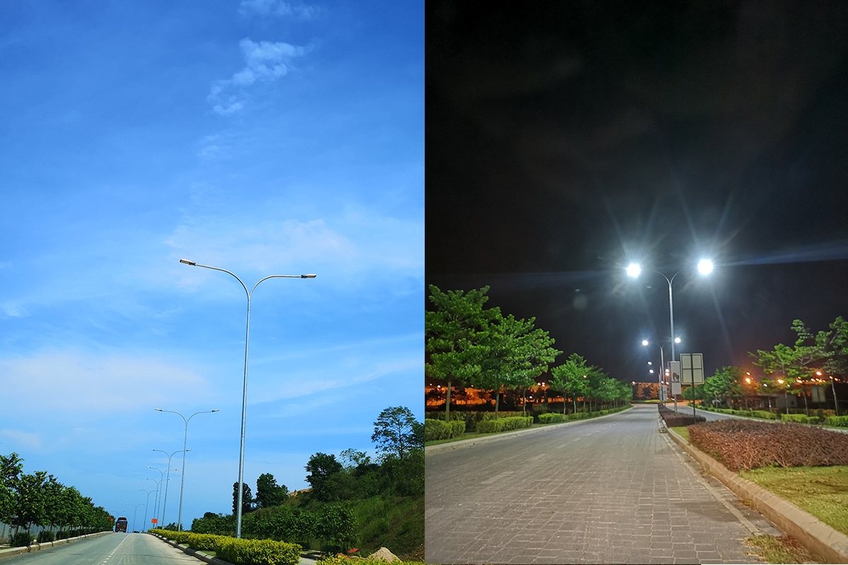 lampadaire de rue led de la série H pour les routes urbaines en Malaisie