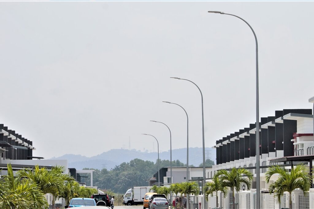 lampadaire de rue moderne de la série K pour les routes des zones résidentielles-5