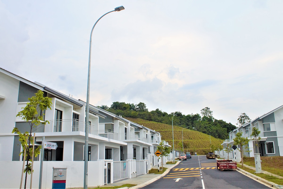 Éclairage public urbain de la série H dans les résidences de Garden Hills