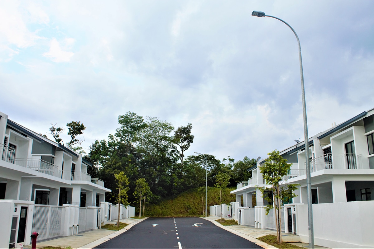 Éclairage public urbain de la série H dans les résidences de Garden Hills-2