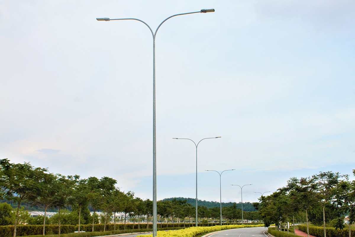 lampes eclairage public de la série H dans une zone résidentielle-2