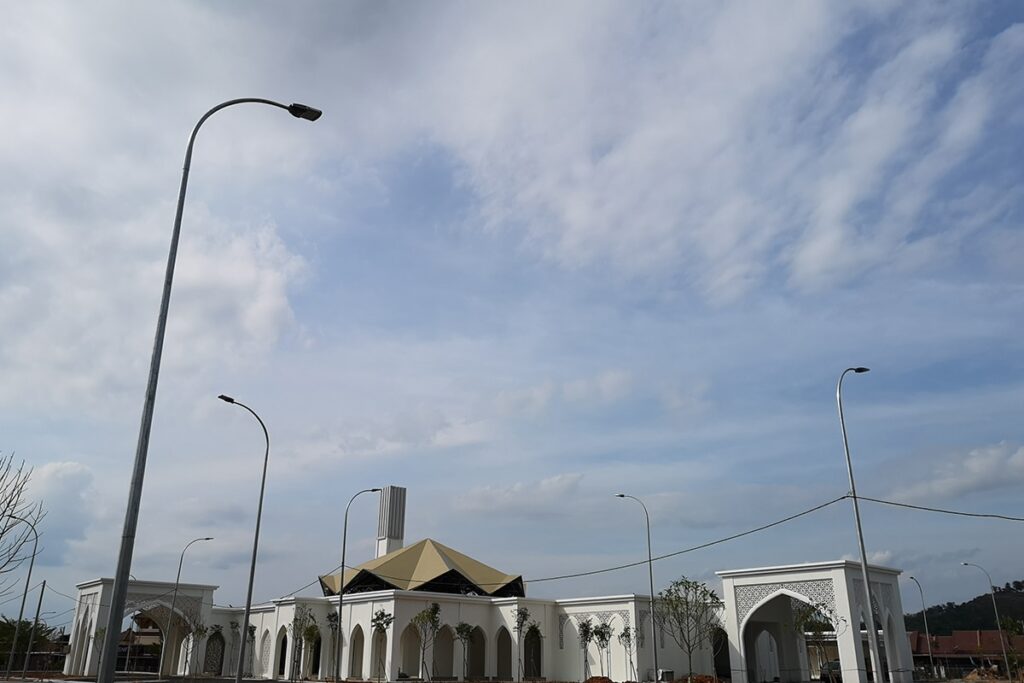 lampadaire eclairage public LED de la série H dans la mosquée-2