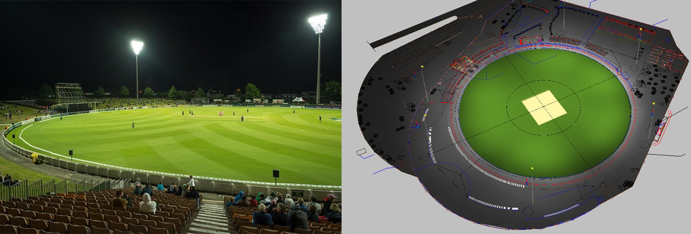 Conception d'éclairage de cricket