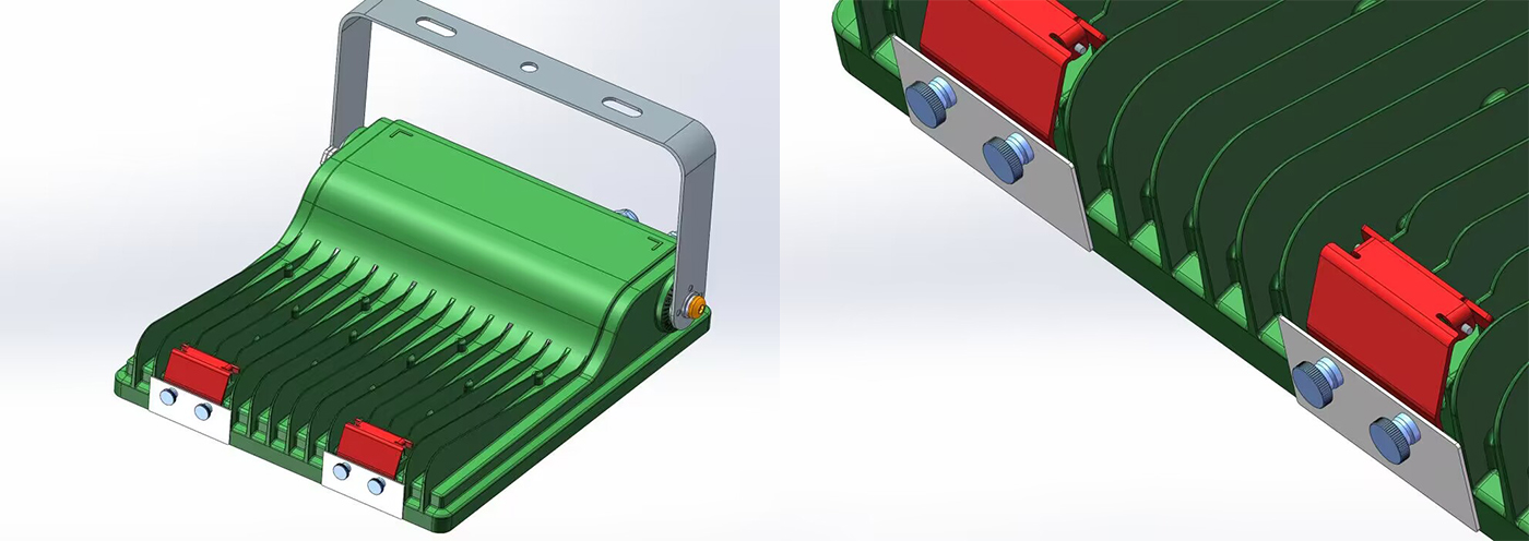 Projecteur avec couvercle pour limiter les intrusions lumineuses
