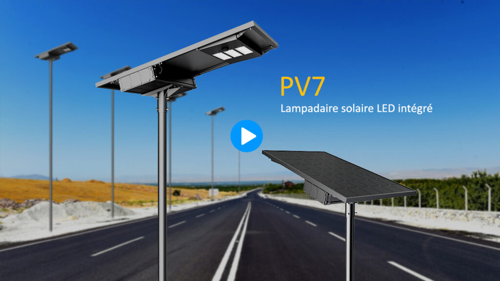 Vidéo de Lampadaire Solaire LED Intégré de Serie PV7