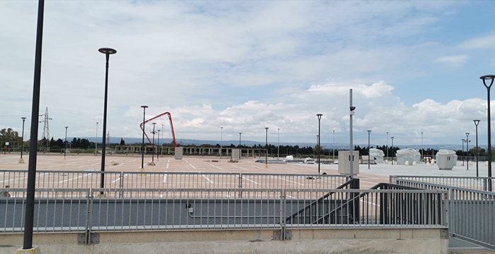 luminaire tête de mât pour parking
