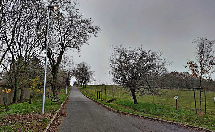 Hauteur lampadaire public sur les routes rurales K