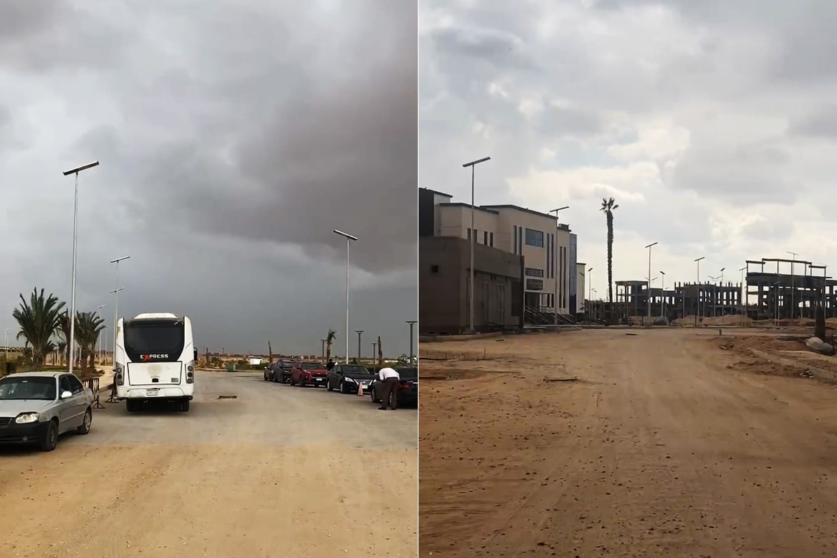 lampadaire solaire 60w pour parc industriel en Égypte-3