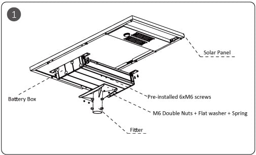 Lampadaire solaire autonome AIO Installation-1