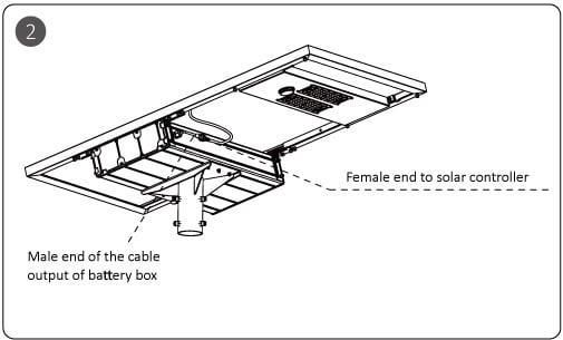 Lampadaire solaire autonome AIO Installation-2