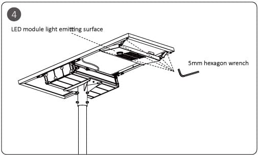 Lampadaire solaire autonome AIO Installation-4
