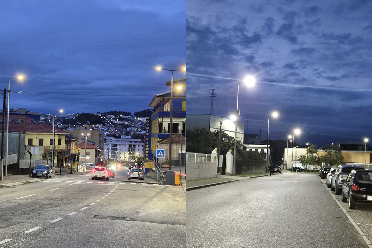 Série Falcon de lampadaires éclairage public LED pour l'éclairage des routes urbaines au Portugal