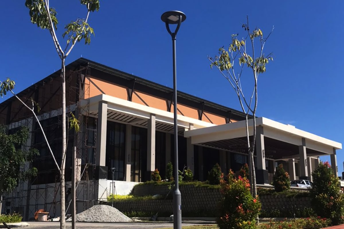 série L Lanterne de poteau à LED pour l'éclairage des allées du complexe A'Famosa à Malacca