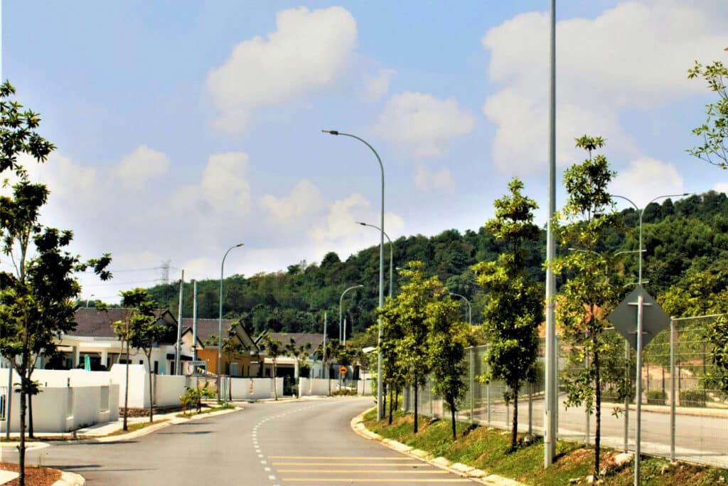 Série H Lampadaires résidentiels pour l'éclairage public en Malaisie