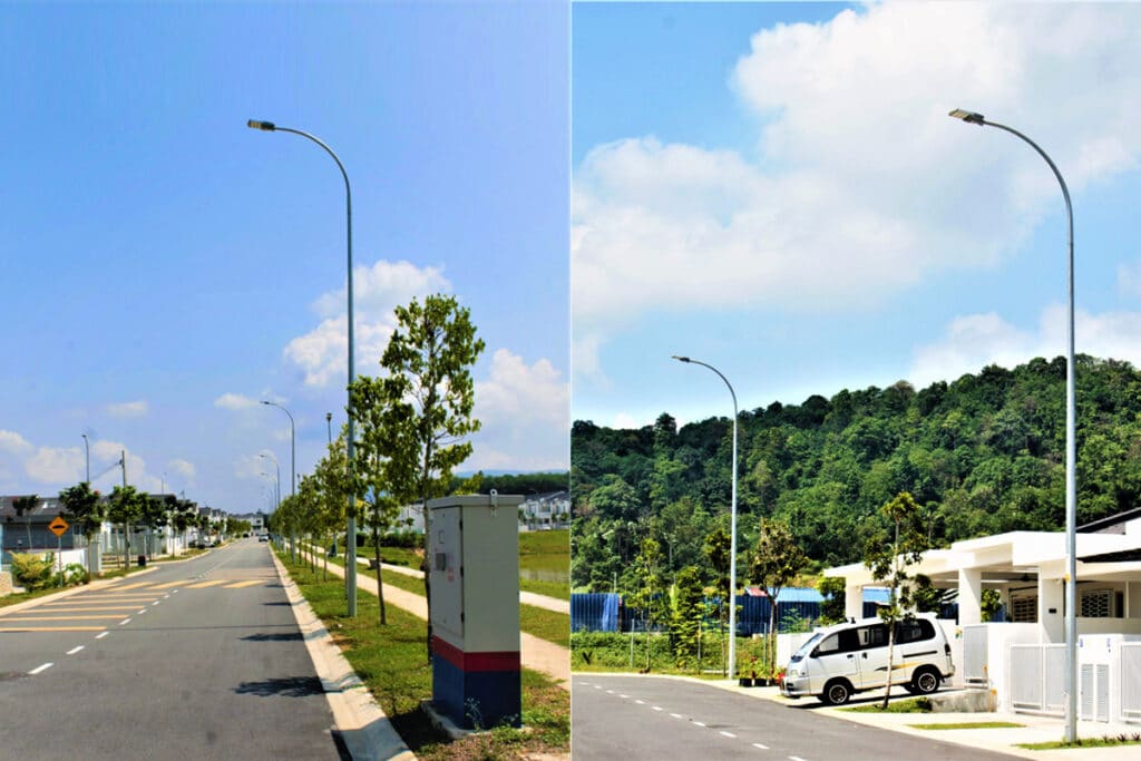Série H Lampadaires résidentiels pour l'éclairage public en Malaisie-2