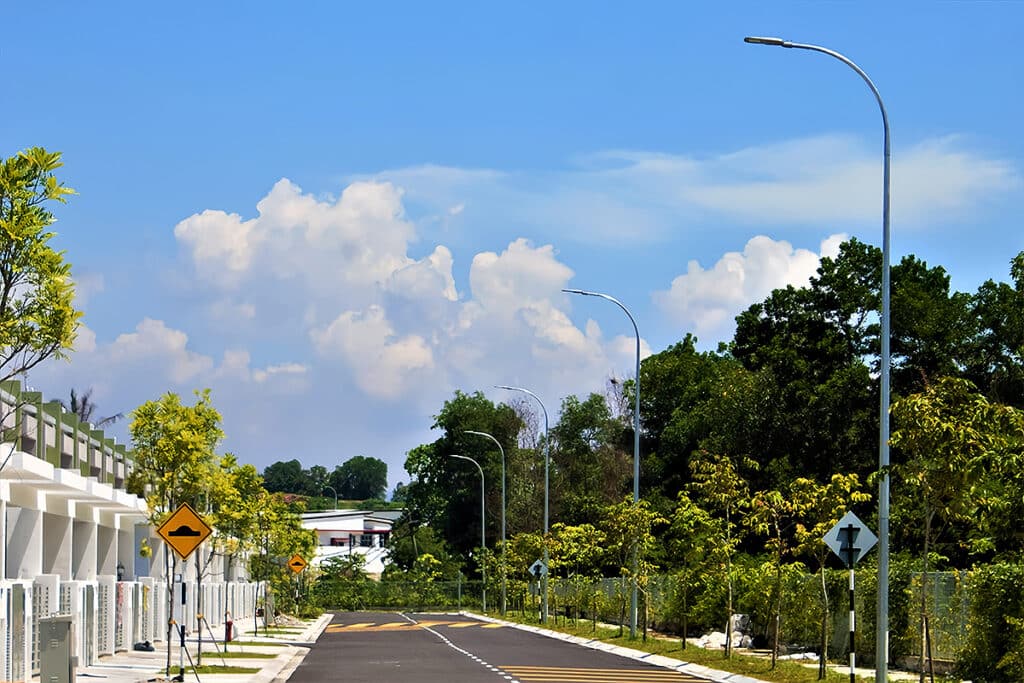 Éclairage public résidentiel à LED pour les routes communautaires en Malaisie-4