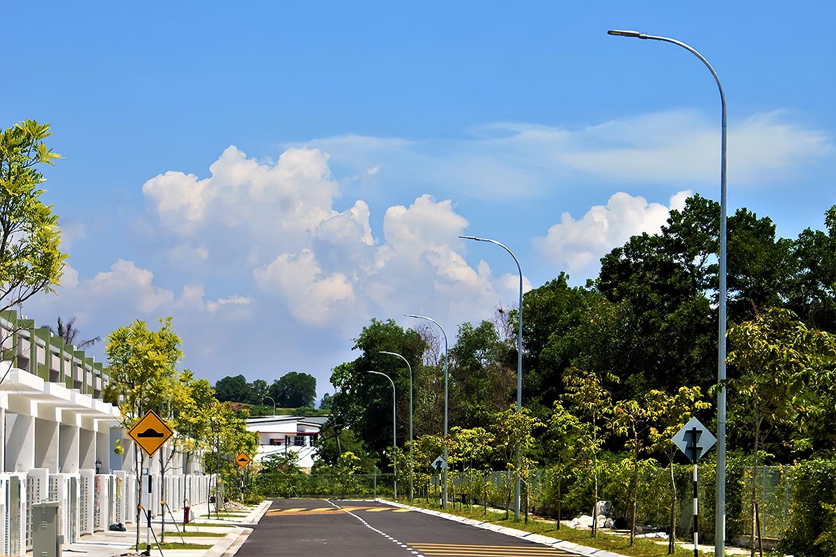 Éclairage public résidentiel à LED pour les routes communautaires en Malaisie-4