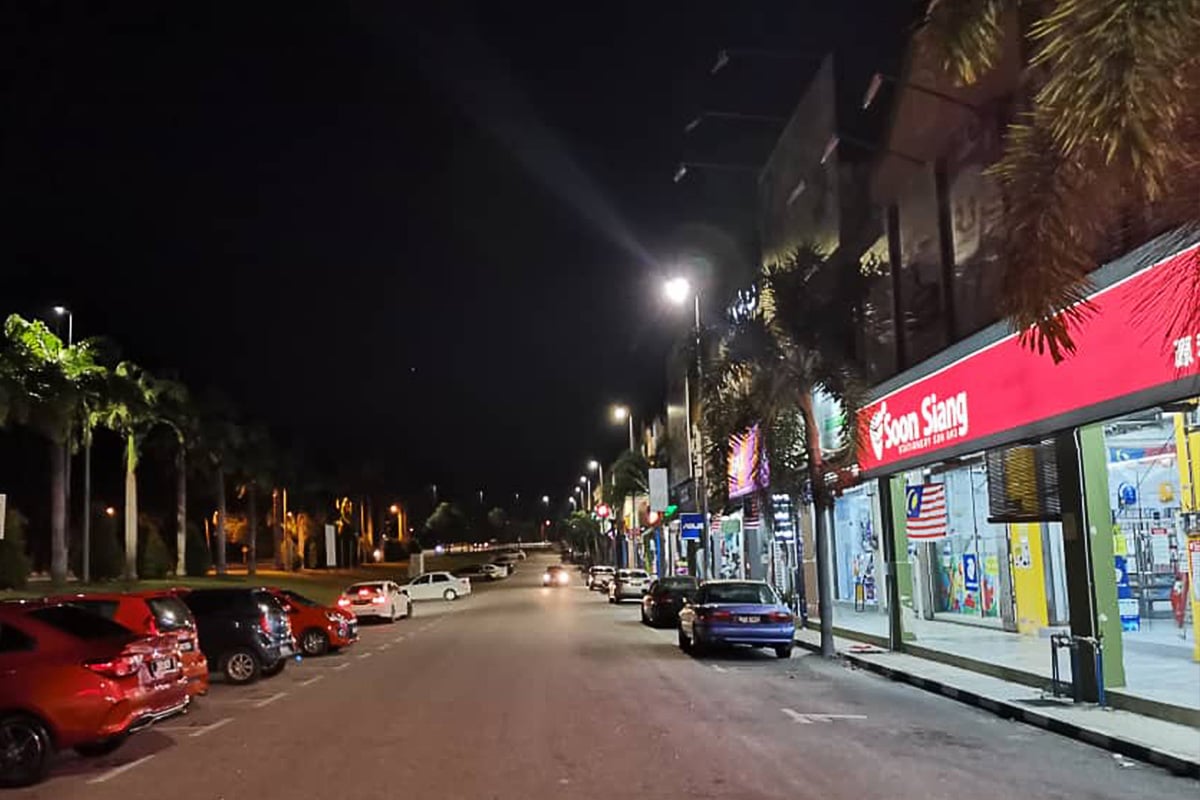 Éclairage de parking commercial de la série K à Malacca-2