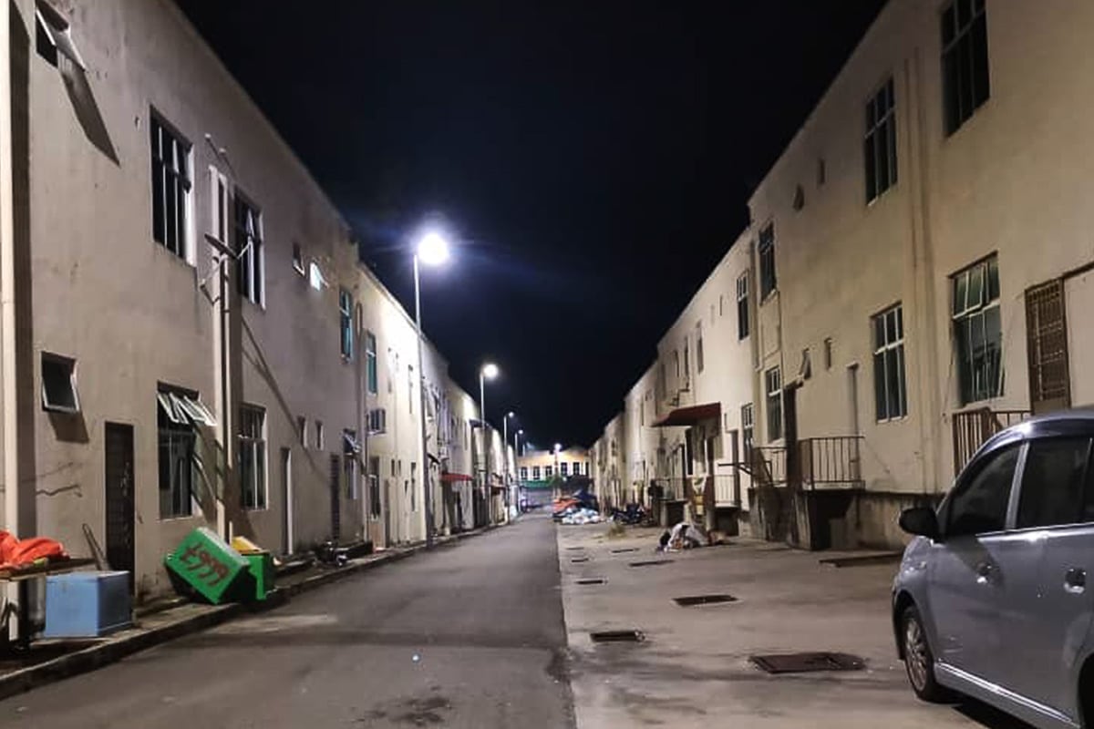 Éclairage de parking commercial de la série K à Malacca-4