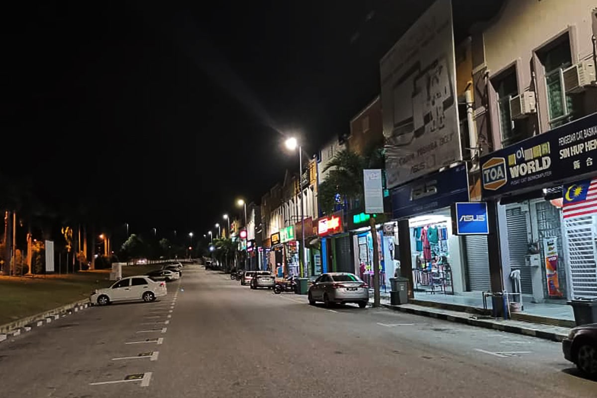 Éclairage de parking commercial de la série K à Malacca-5