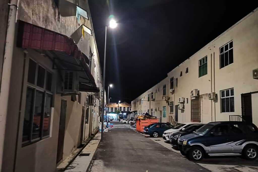 Éclairage de parking commercial de la série K à Malacca-6
