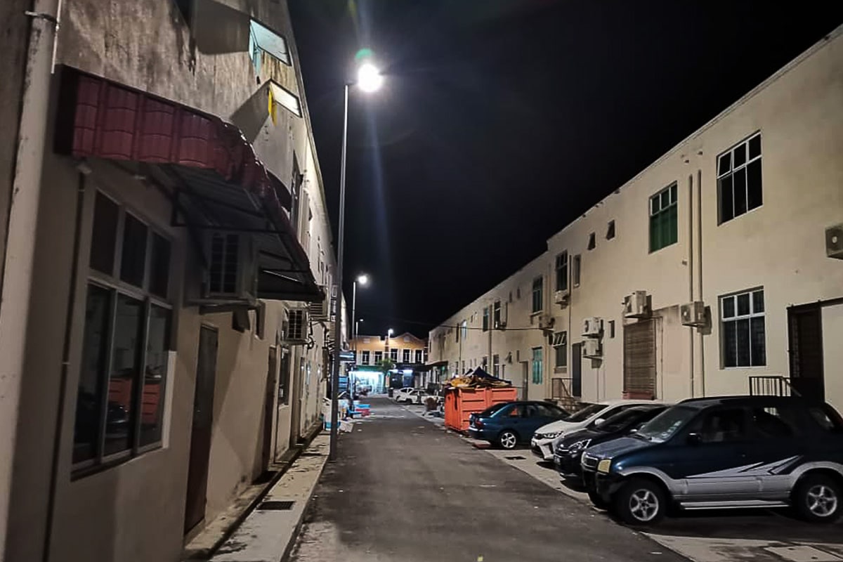 Éclairage de parking commercial de la série K à Malacca-6