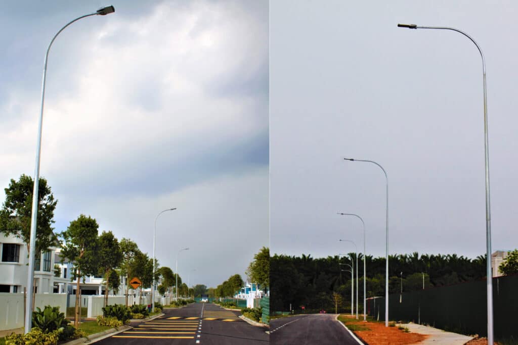 Série H Éclairage public LED modulaire pour l'éclairage des allées résidentielles-4